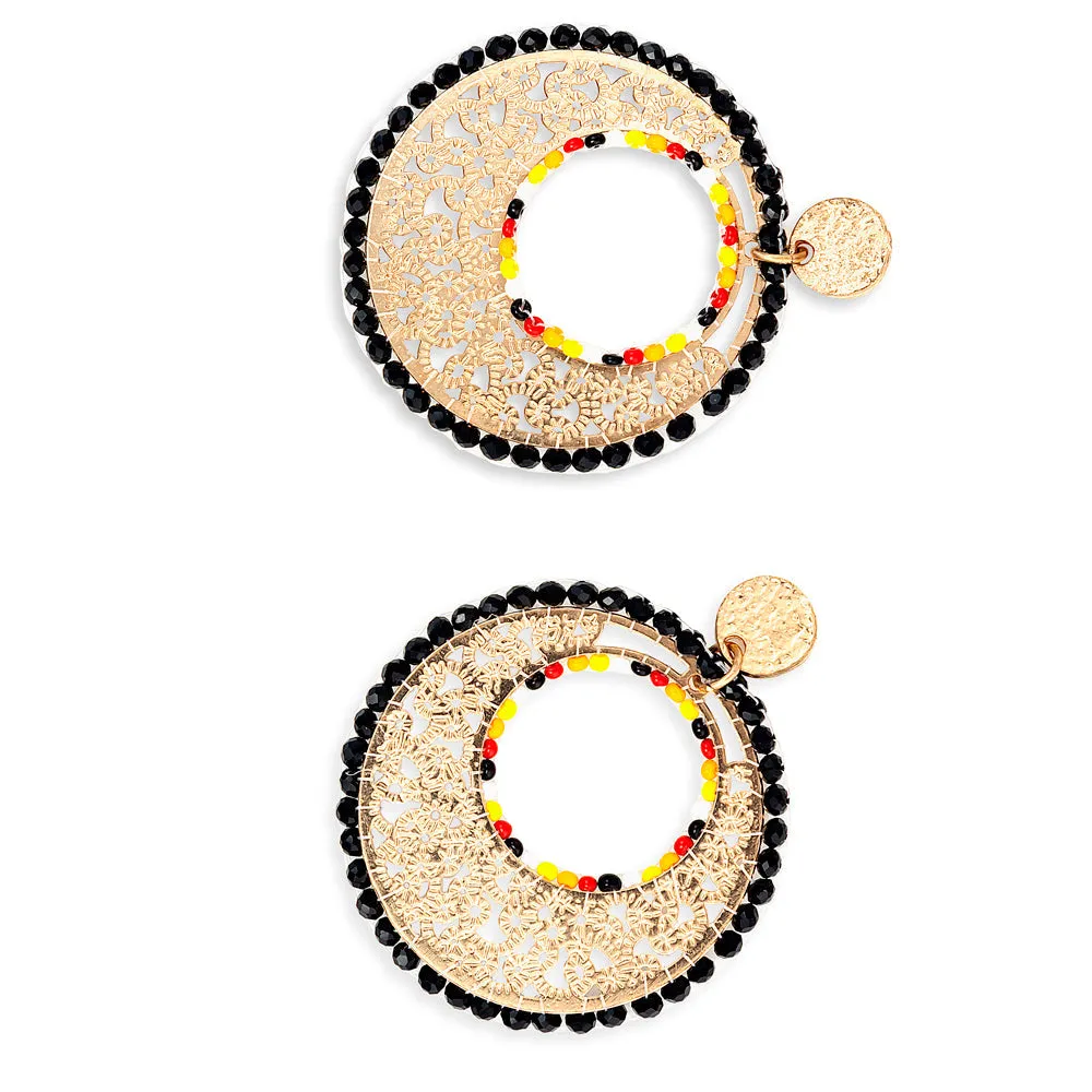 Moonbeam Mine Beaded Earrings sold by Myra Bag product image thumbnail 3