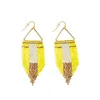 Horizon Sight Beaded Earrings In Yellow sold by Myra Bag