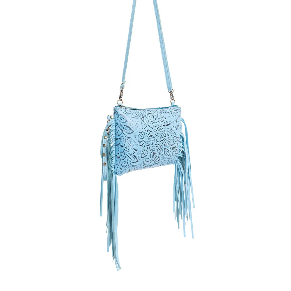 Fennington Leather Bag in Sky Blue sold by Myra Bag product image thumbnail 5