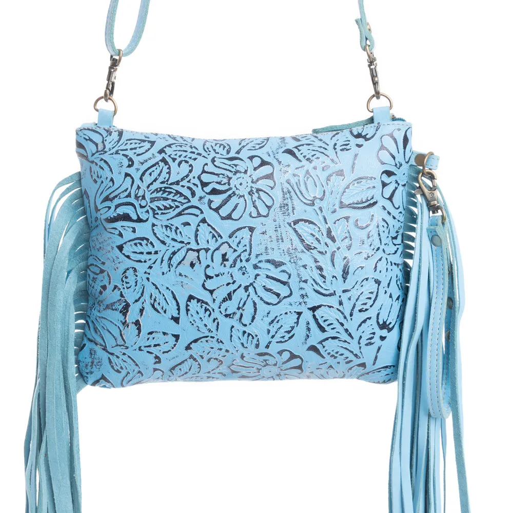 Fennington Leather Bag in Sky Blue sold by Myra Bag product image thumbnail 2