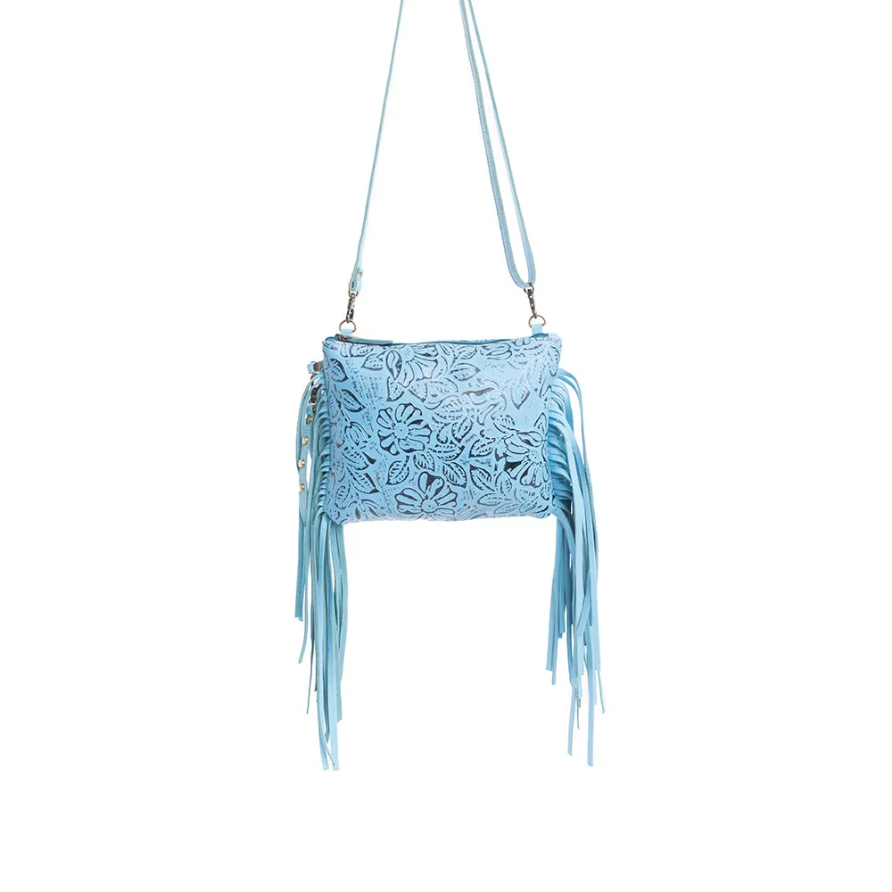 Fennington Leather Bag in Sky Blue sold by Myra Bag product image thumbnail 4