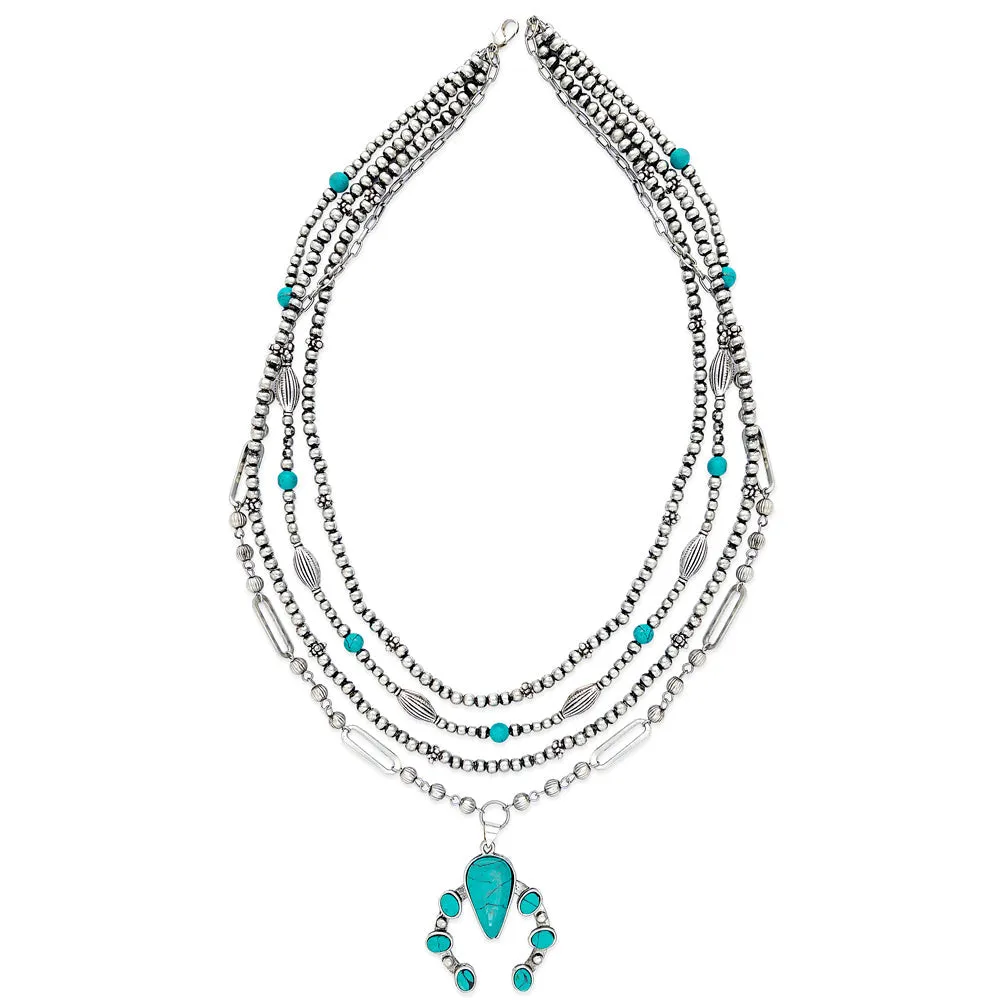 Squash Blossom Multistrand Necklace sold by Myra Bag product image thumbnail 2