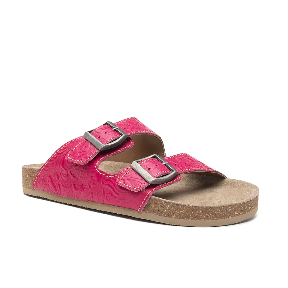 Vibrant Heart Embossed Leather Sandals sold by Myra Bag product image thumbnail 5