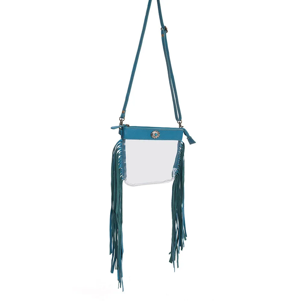 Azura Clear Bag in Blue sold by Myra Bag product image thumbnail 3