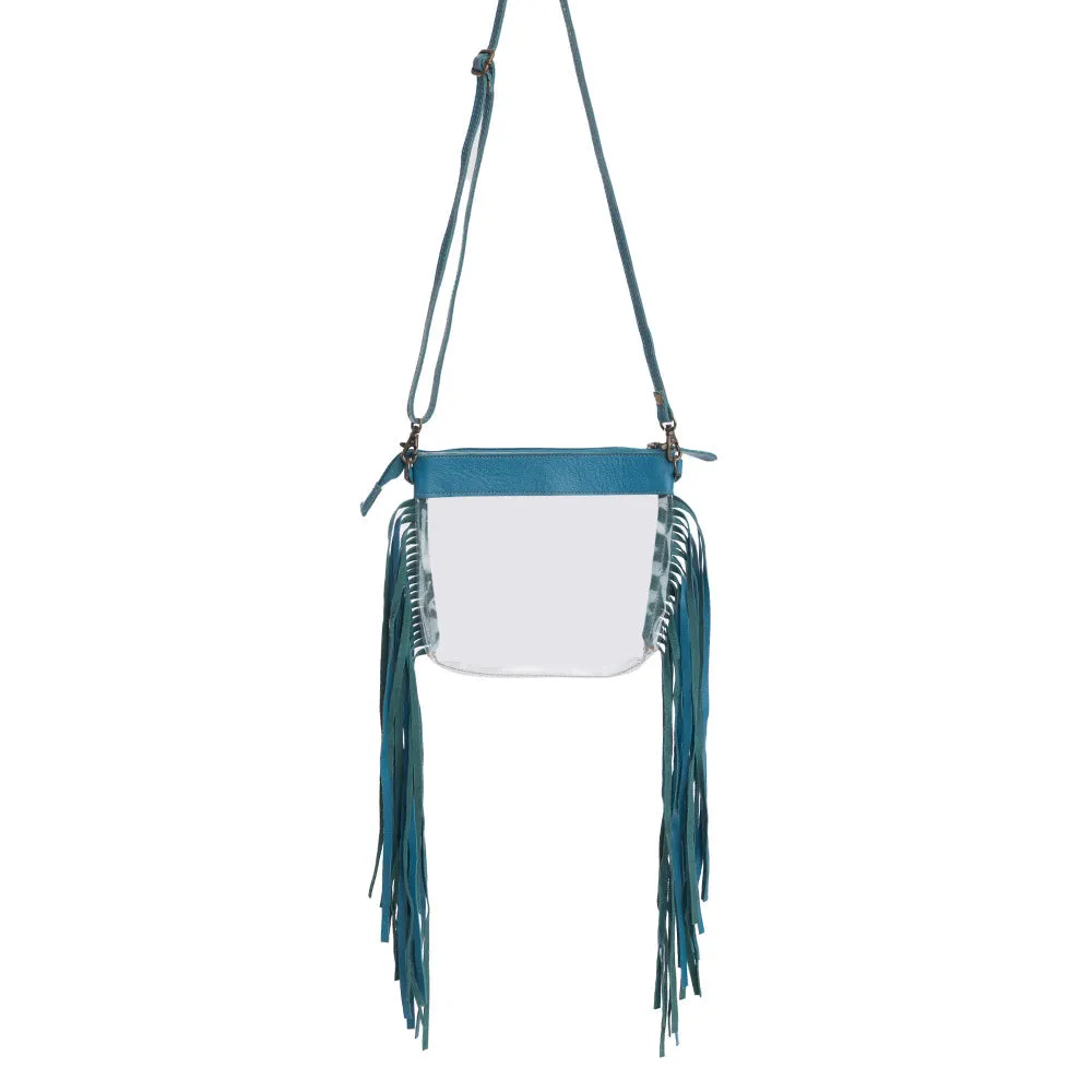 Azura Clear Bag in Blue sold by Myra Bag product image thumbnail 4