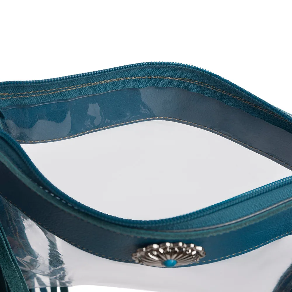 Azura Clear Bag in Blue sold by Myra Bag product image thumbnail 5