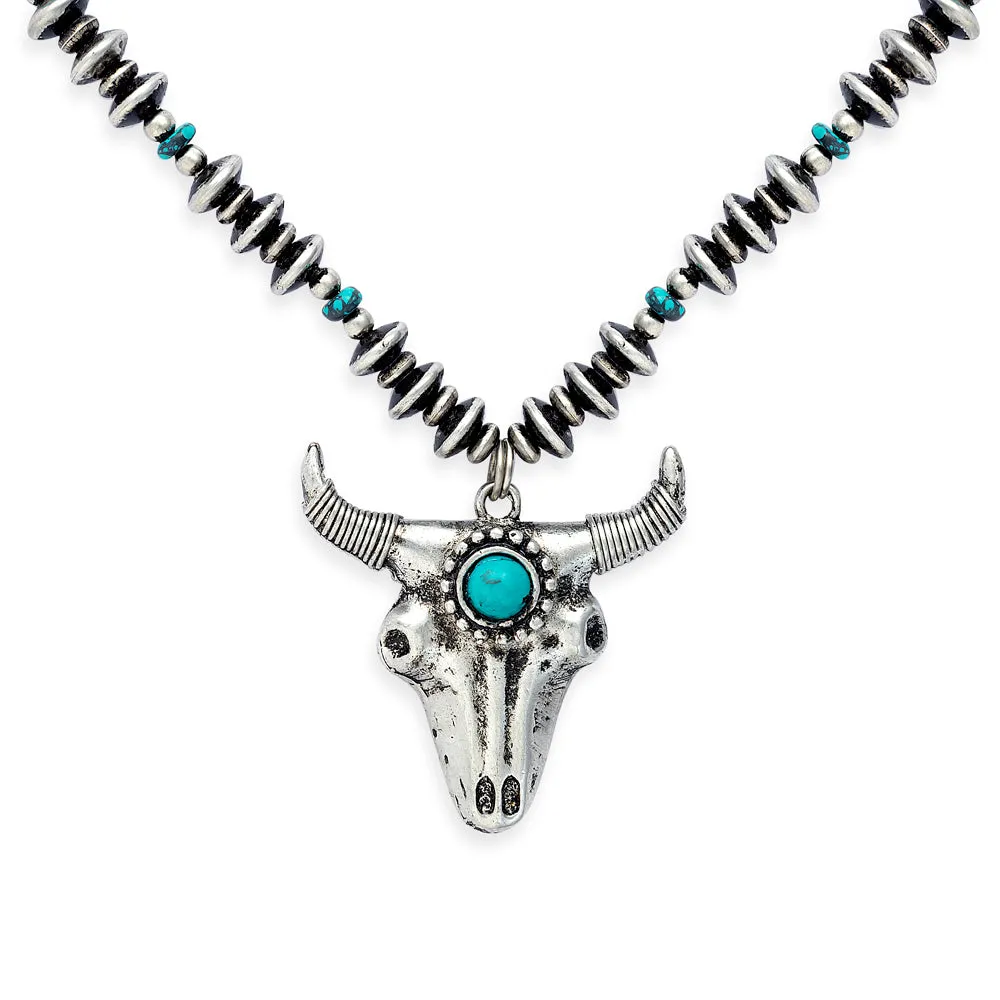 Majestic Prairie Steer Necklace sold by Myra Bag
