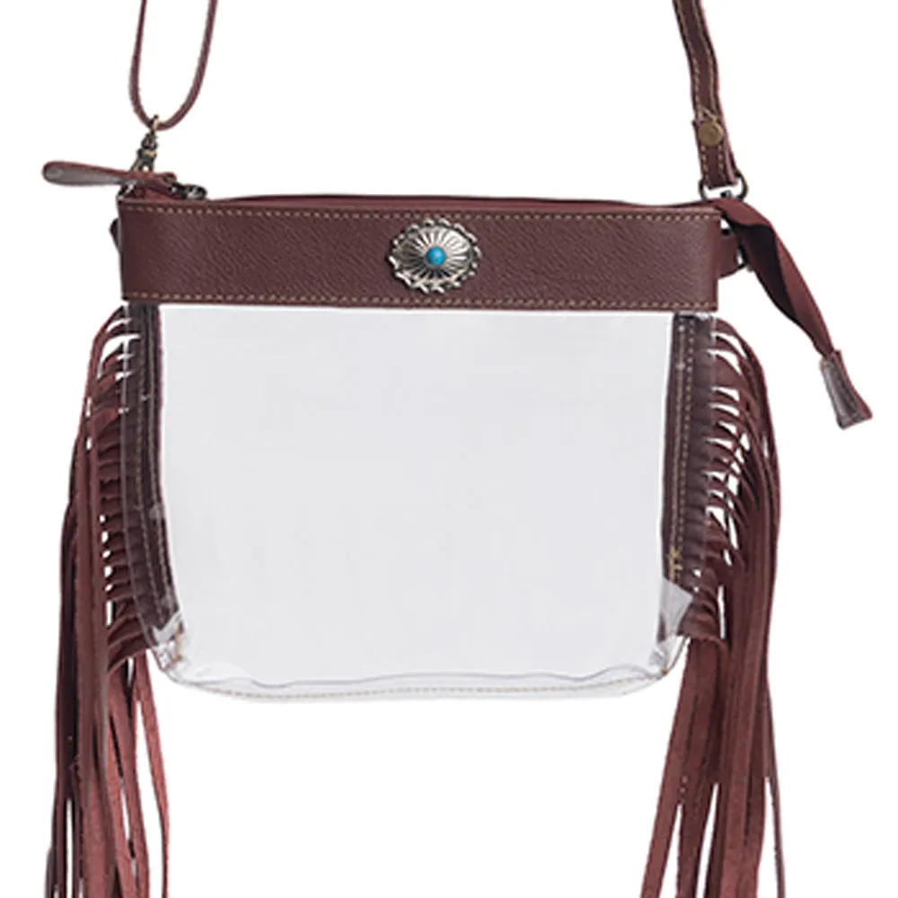 Azura Clear Bag in Ebony sold by Myra Bag