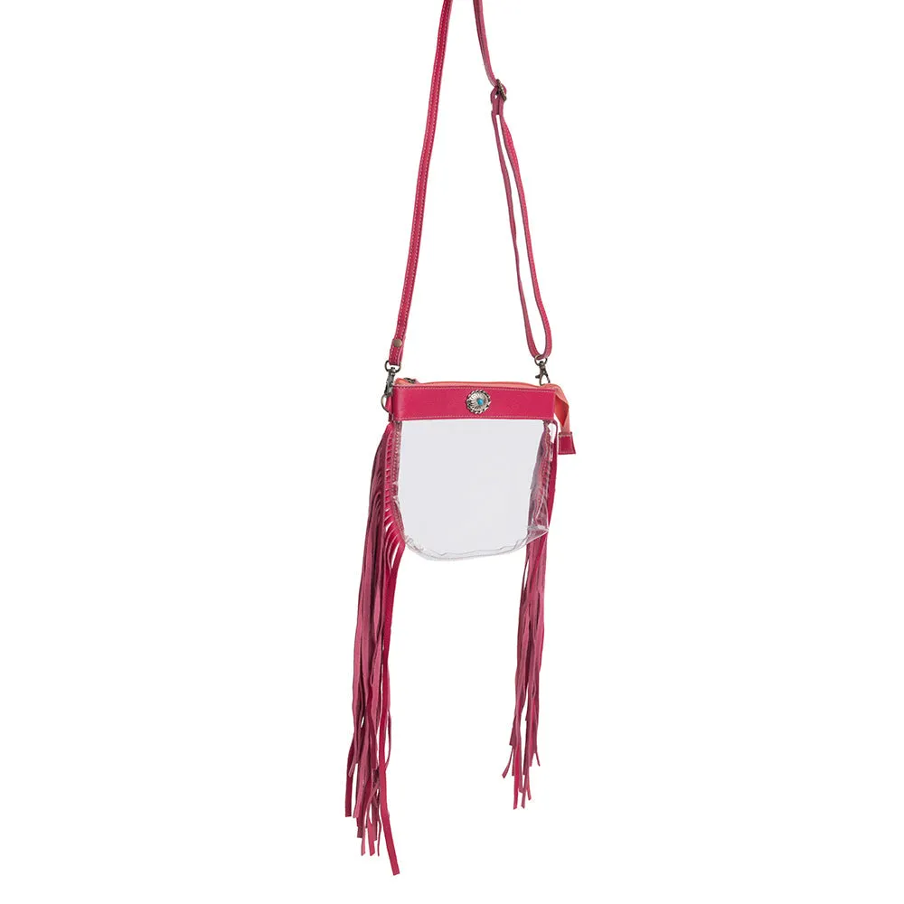 Azura Clear Bag in Magenta sold by Myra Bag product image thumbnail 4