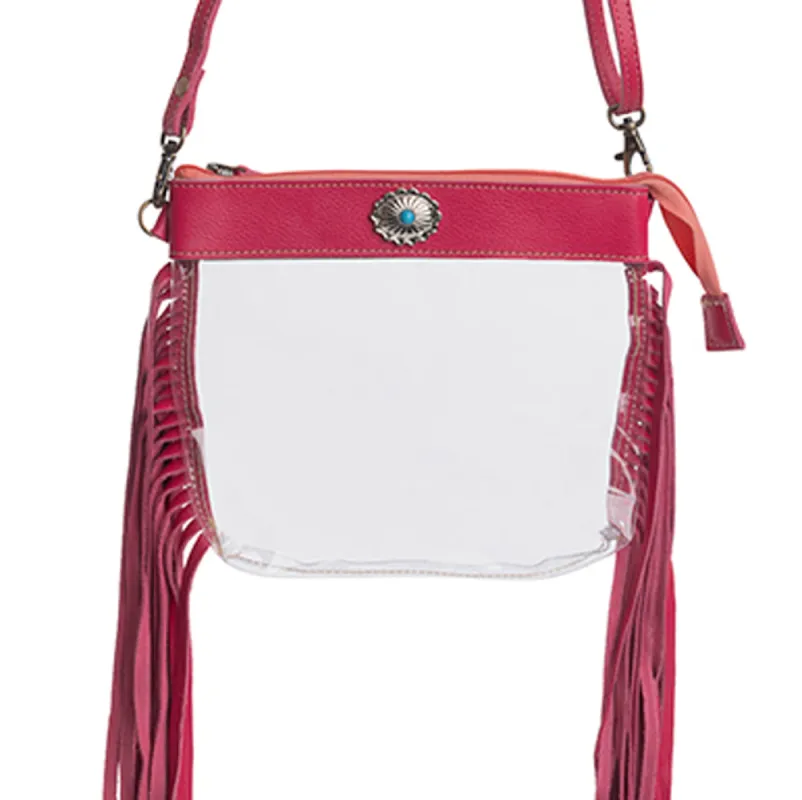 Azura Clear Bag in Magenta made by Myra Bag