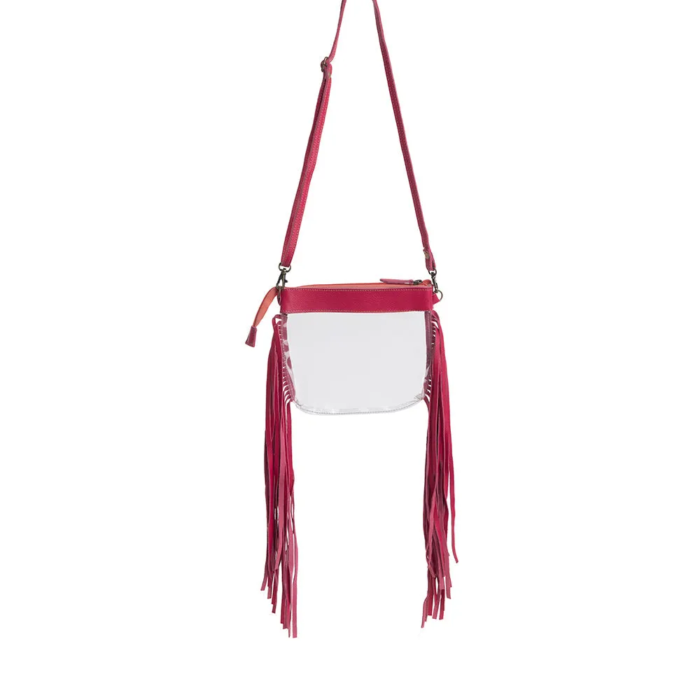 Azura Clear Bag in Magenta sold by Myra Bag product image thumbnail 5