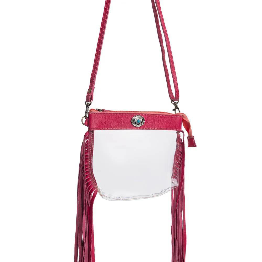 Azura Clear Bag in Magenta sold by Myra Bag product image thumbnail 2