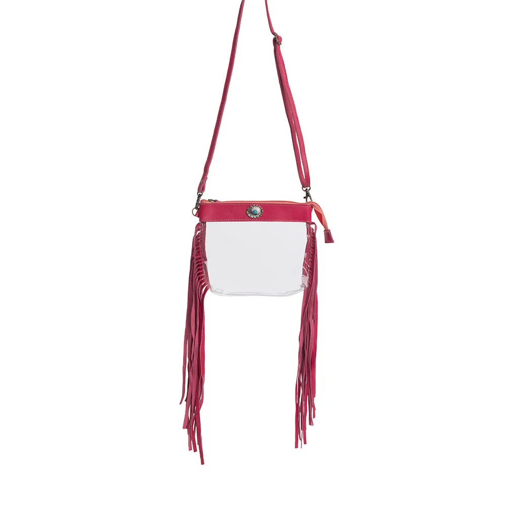 Azura Clear Bag in Magenta sold by Myra Bag product image thumbnail 3