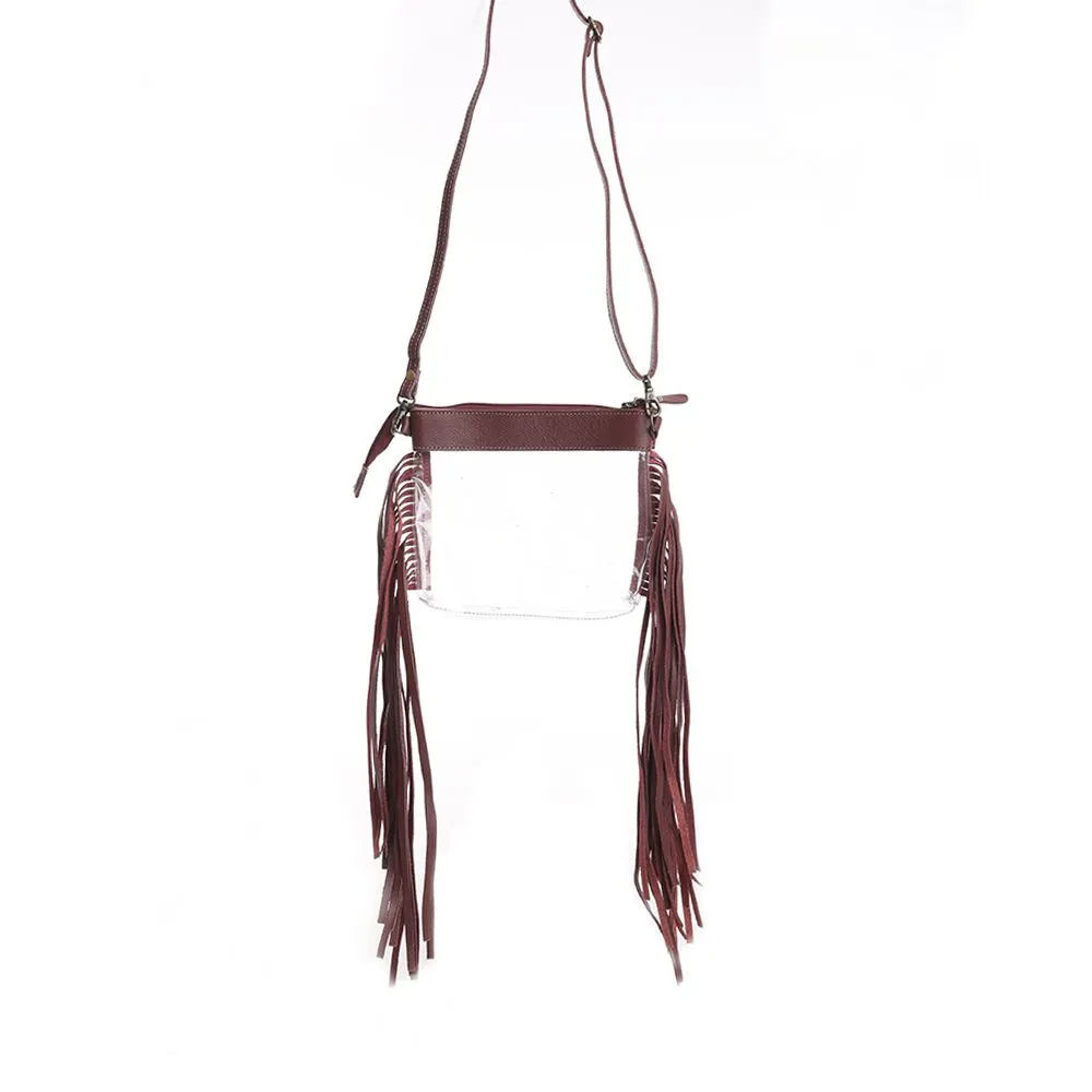 Azura Clear Bag in Chocolate sold by Myra Bag product image thumbnail 3