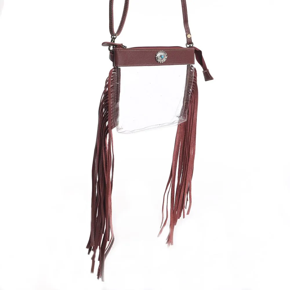 Azura Clear Bag in Chocolate sold by Myra Bag product image thumbnail 4