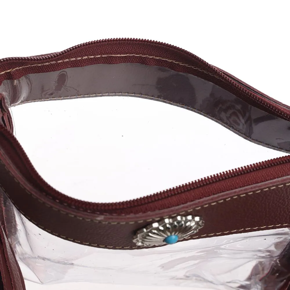 Azura Clear Bag in Chocolate sold by Myra Bag product image thumbnail 5