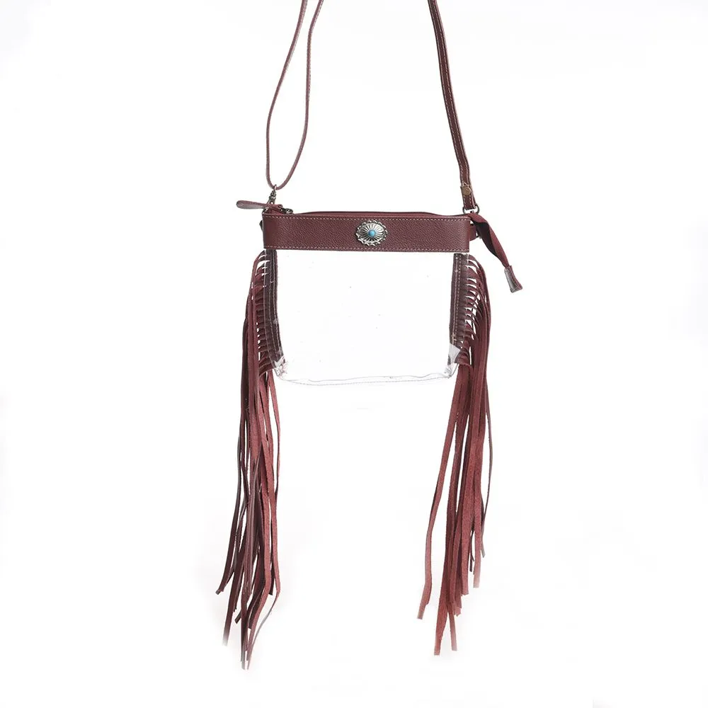 Azura Clear Bag in Chocolate sold by Myra Bag product image thumbnail 2