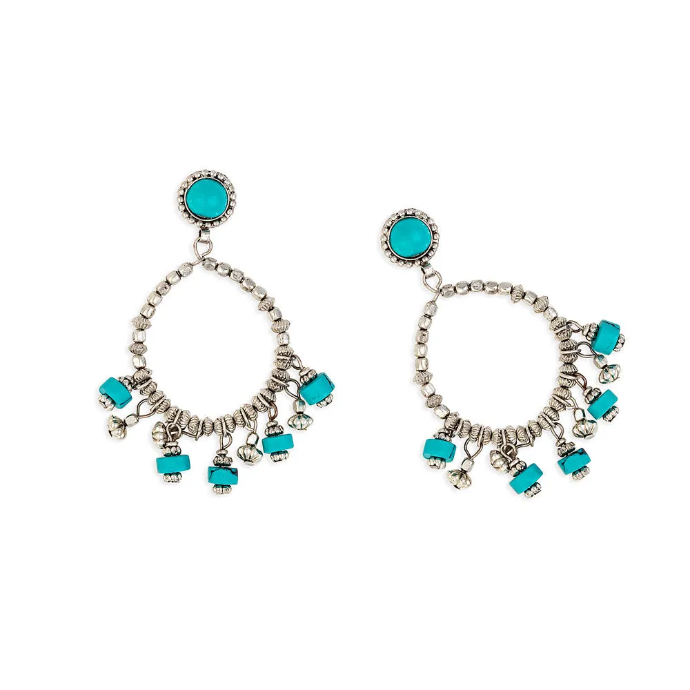 Turquoise Mesa Hoops(Earrings) sold by Myra Bag product image thumbnail 2