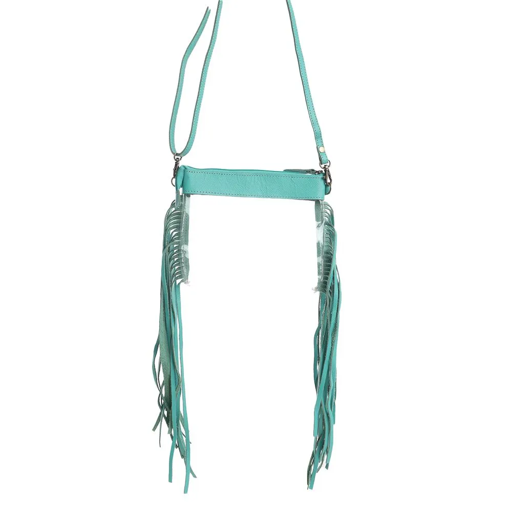 Azura Clear Bag In Teal sold by Myra Bag product image thumbnail 4