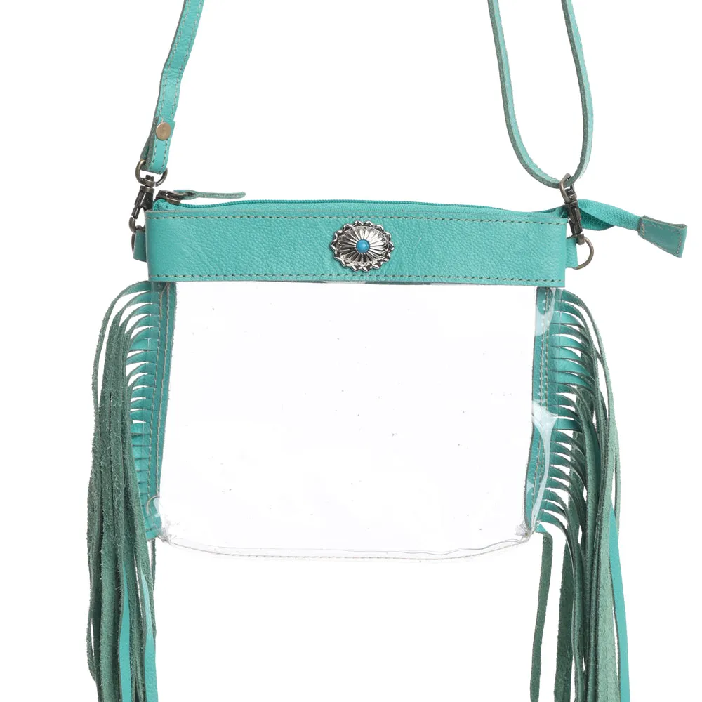 Azura Clear Bag In Teal sold by Myra Bag