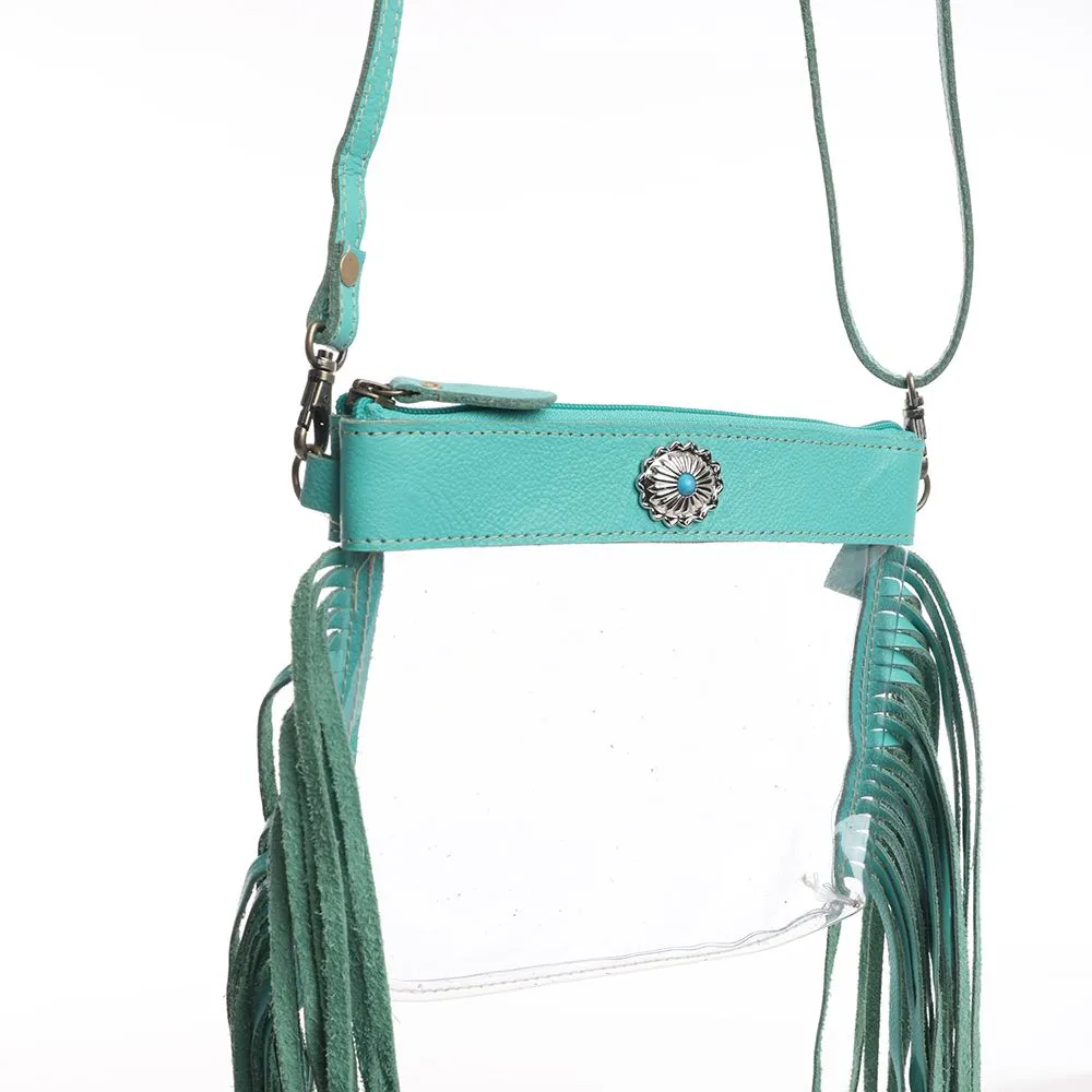 Azura Clear Bag In Teal sold by Myra Bag product image thumbnail 3