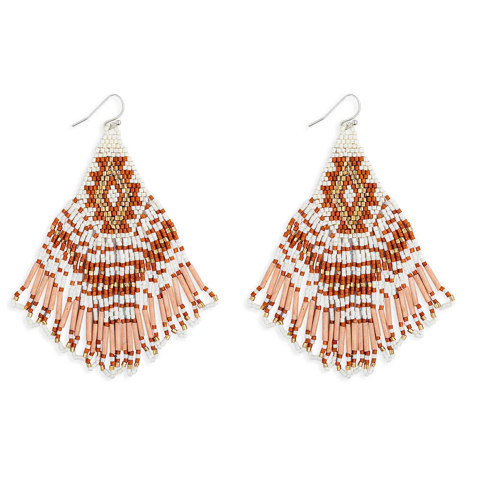 Streaming Light Earrings In Sandstone sold by Myra Bag