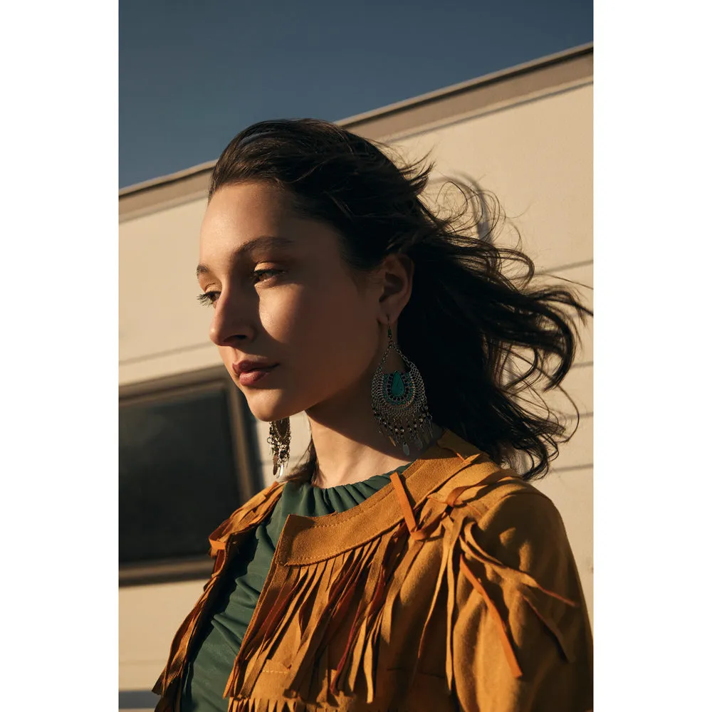 Clarita Silver Earrings sold by Myra Bag product image thumbnail 3