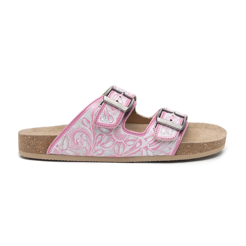 Blossom Glimmer Hand-tooled Sandals sold by Myra Bag product image thumbnail 4