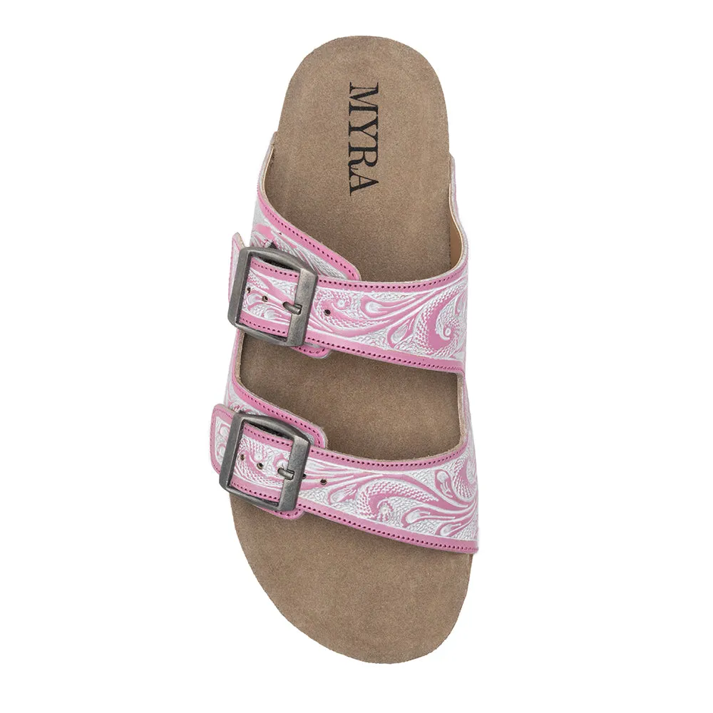 Blossom Glimmer Hand-tooled Sandals sold by Myra Bag product image thumbnail 3