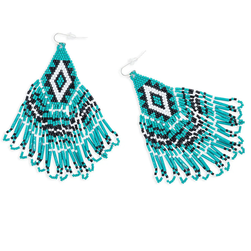 Streaming Light Earrings In Turquoise sold by Myra Bag product image thumbnail 2