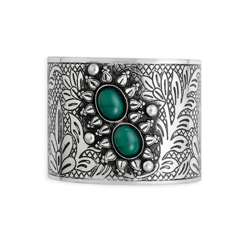 Southwest Chic Silver Cuff Bracelet sold by Myra Bag