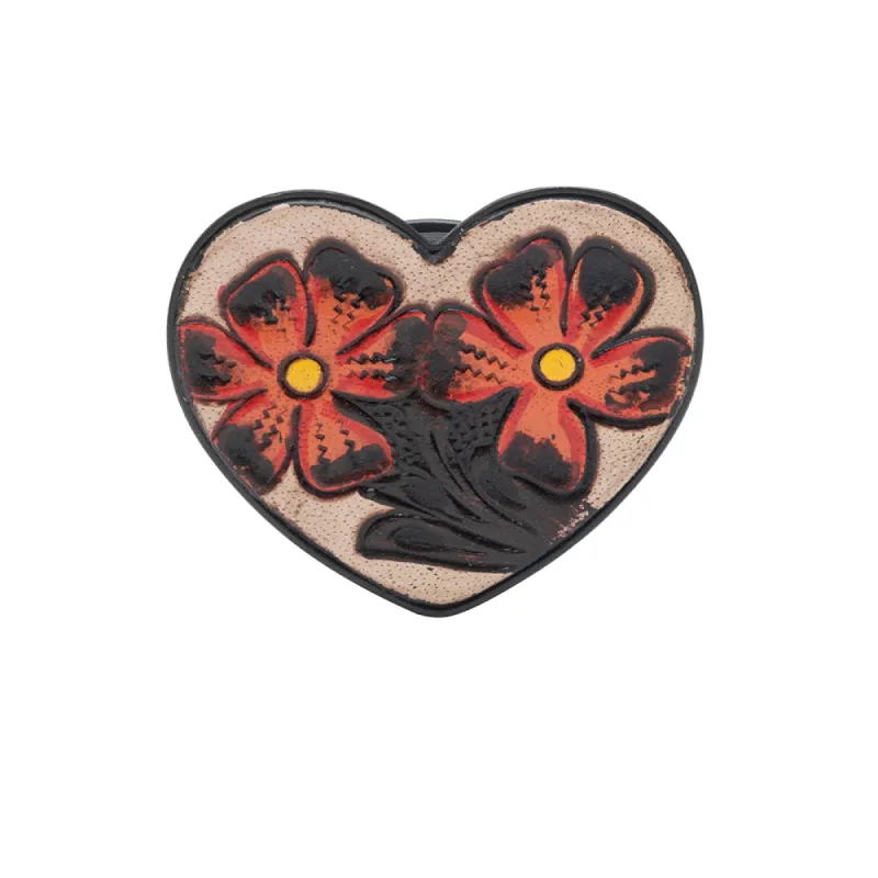 Where My Heart Lives Hand-tooled Phone Socket sold by Myra Bag