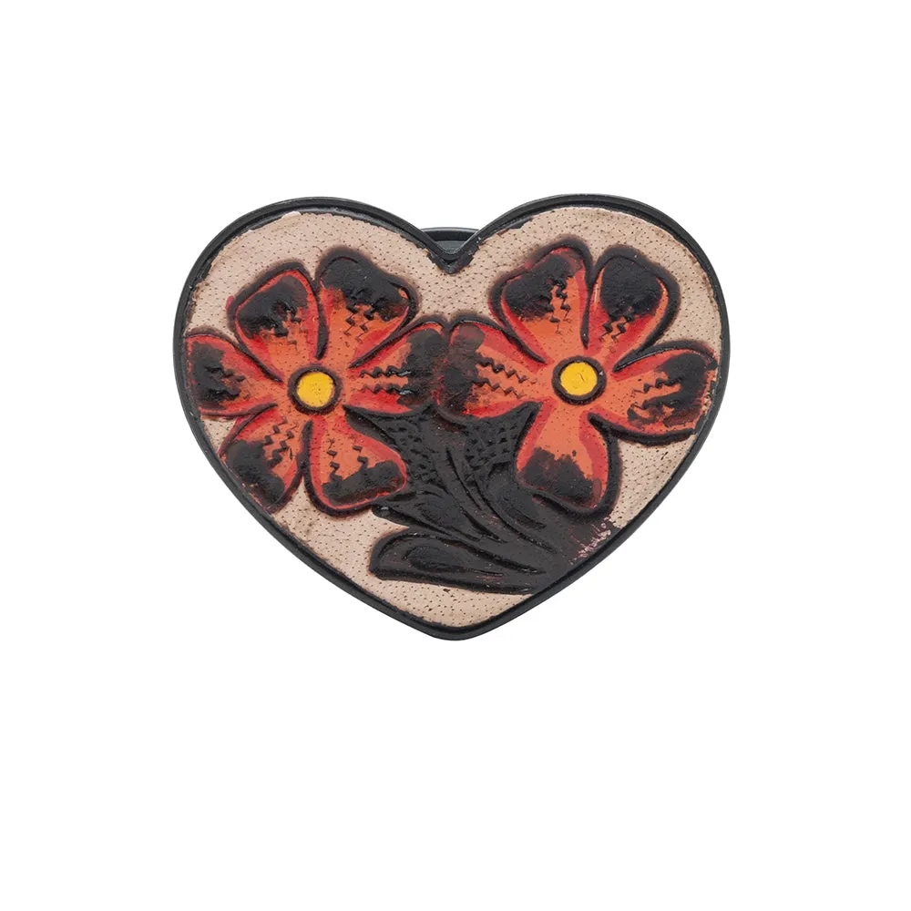 Where My Heart Lives Hand-tooled Phone Socket sold by Myra Bag