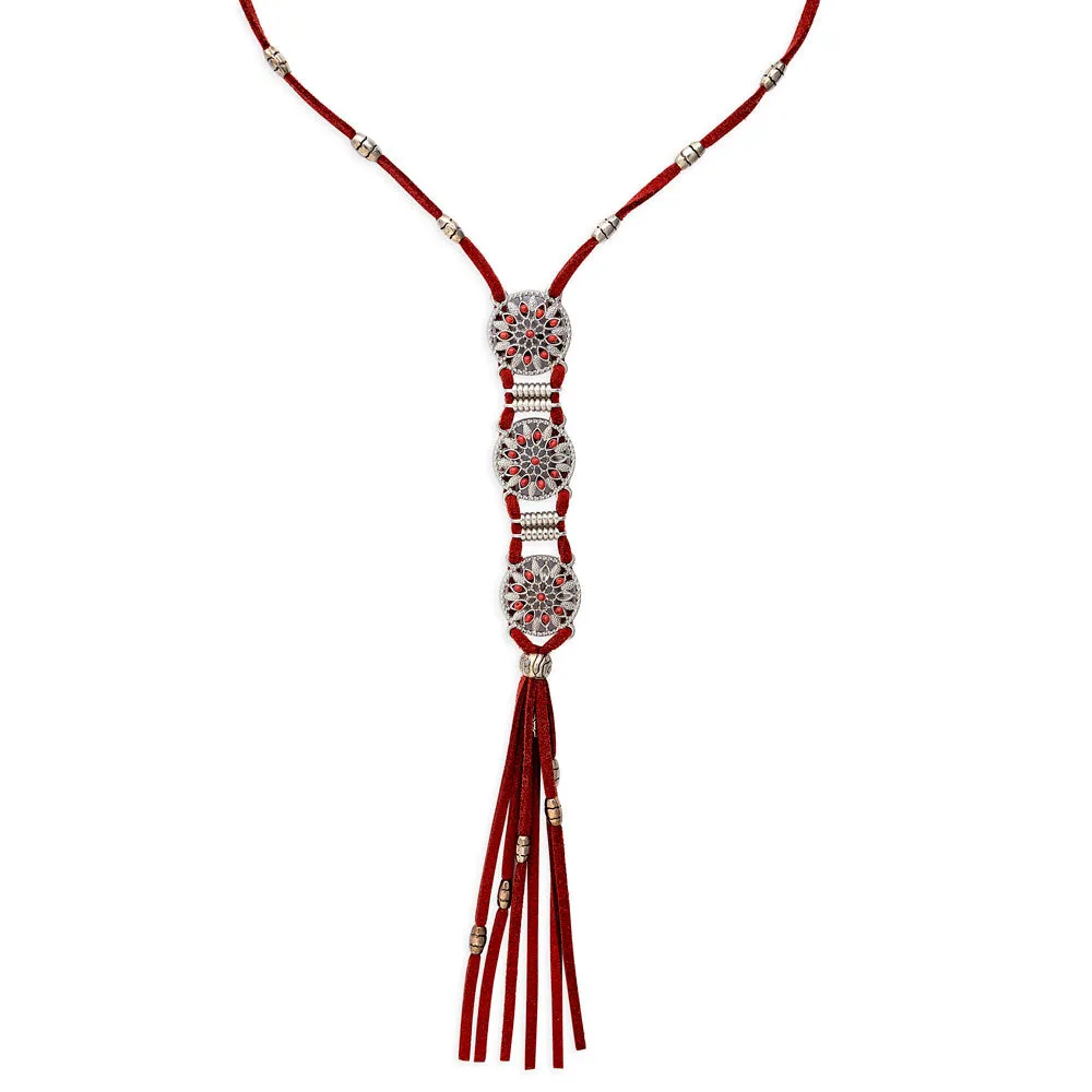 Charmed Life Necklace In Crimson sold by Myra Bag