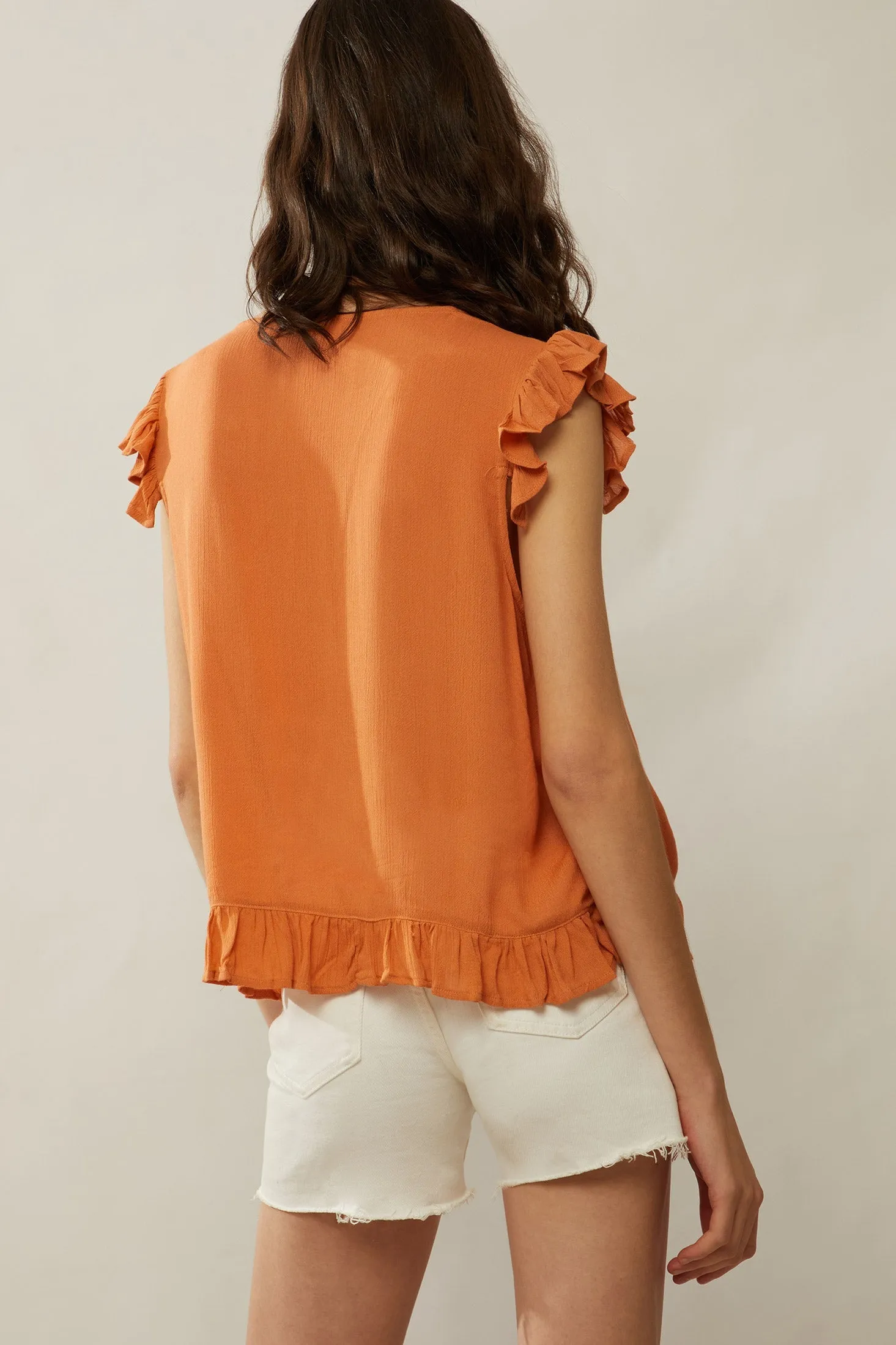 Bohera Audrey Anne Embroidered Frilled Top sold by Myra Bag product image thumbnail 4