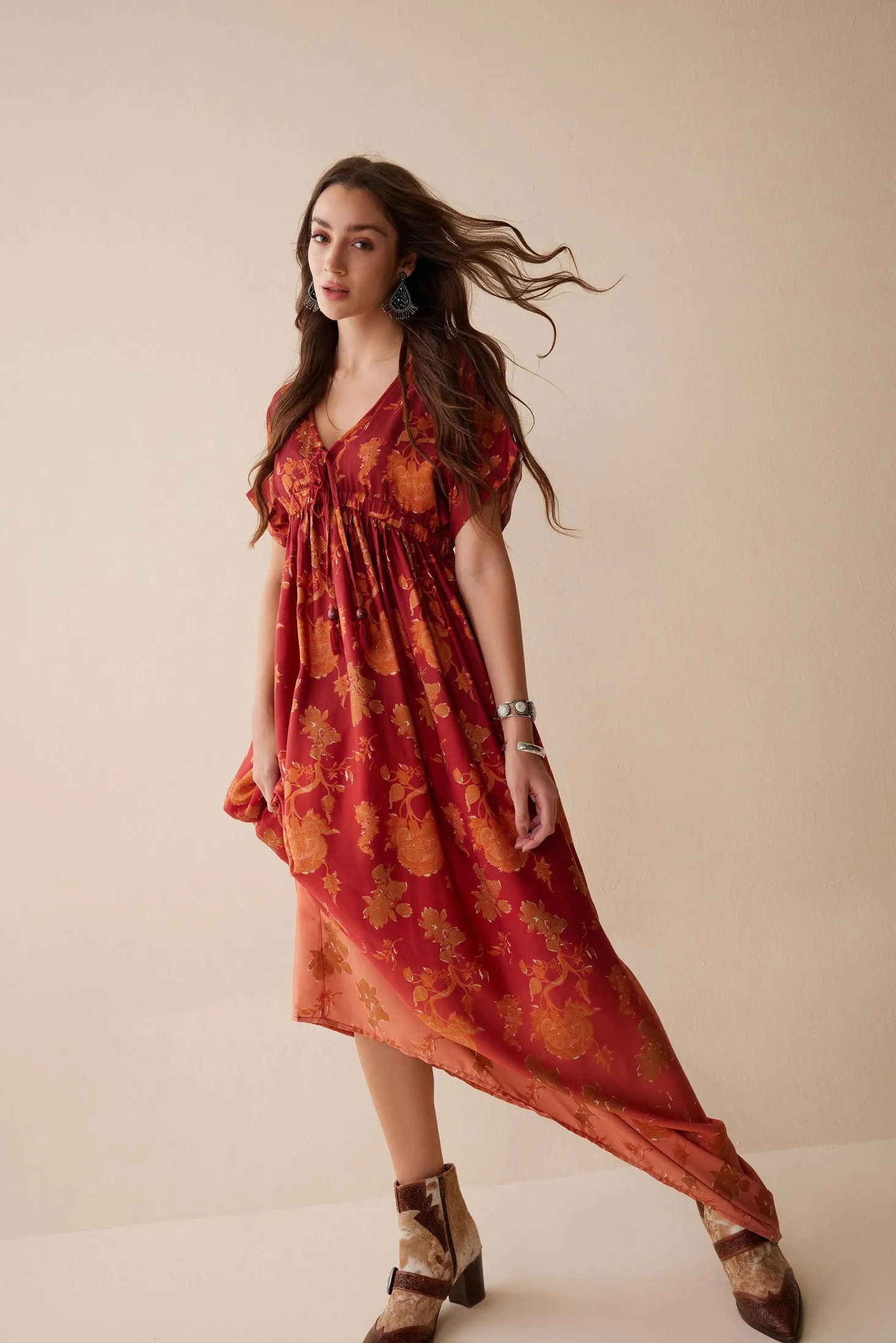 Bohera Krystal Dee Maxi Print Dress sold by Myra Bag