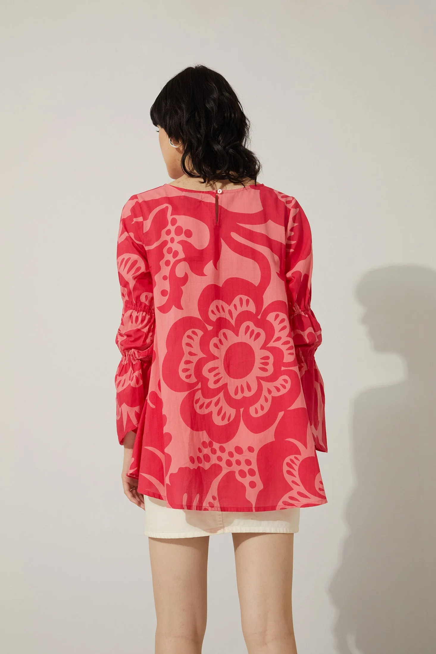 Flora Daye Round Neck Flare Sleeve Top sold by Myra Bag product image thumbnail 5