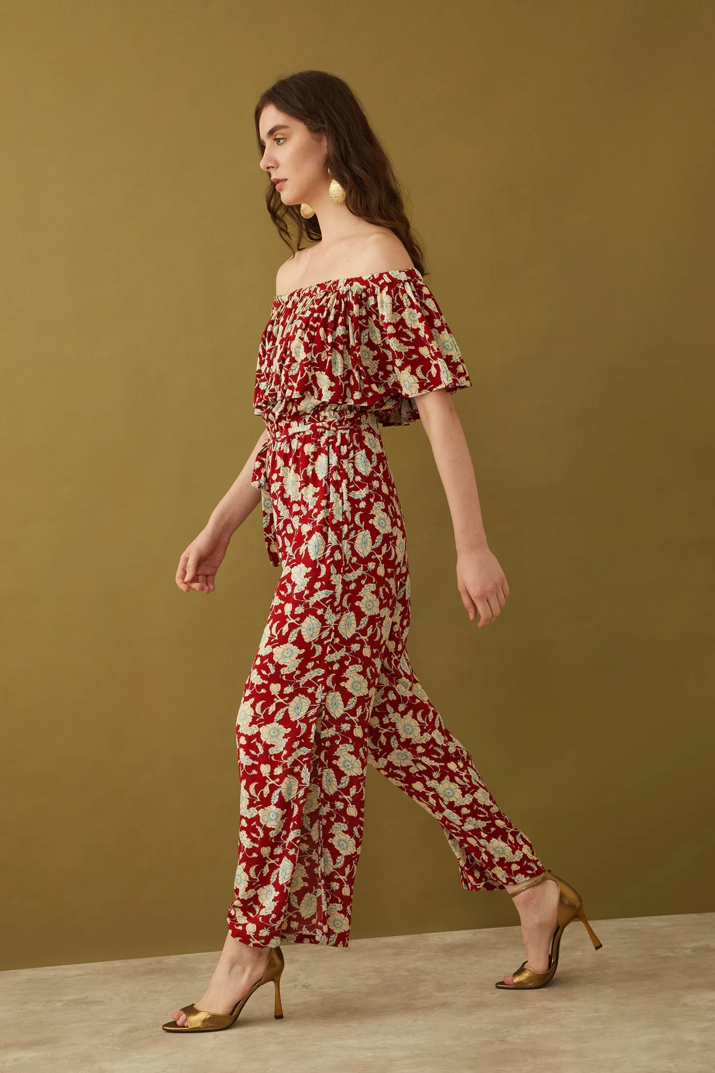 Bohera Masuyo Floral Off-Shoulder Jumpsuit sold by Myra Bag product image thumbnail 2