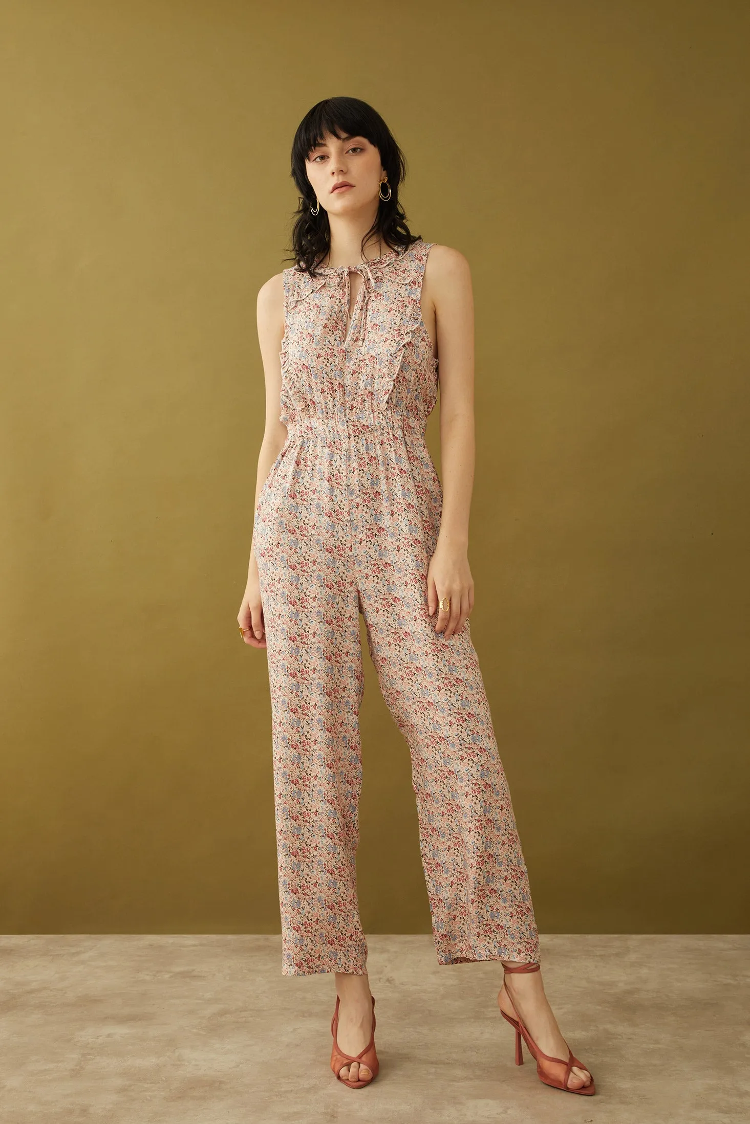 Bohera Nakoa Floral Ruffle Jumper sold by Myra Bag