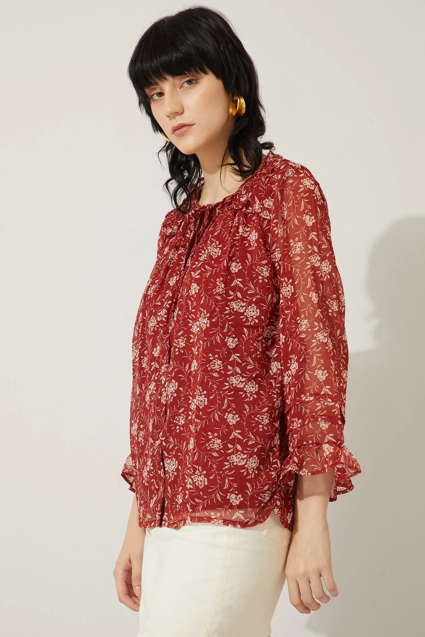 Bohera Francisca Floral Shirt sold by Myra Bag product image thumbnail 2