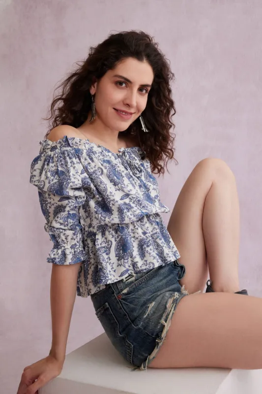 Bohera  Junie Off-The-Shoulder Top sold by Myra Bag