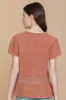 Bohera Kylee Short Sleeve Button Down Washed Top sold by Myra Bag