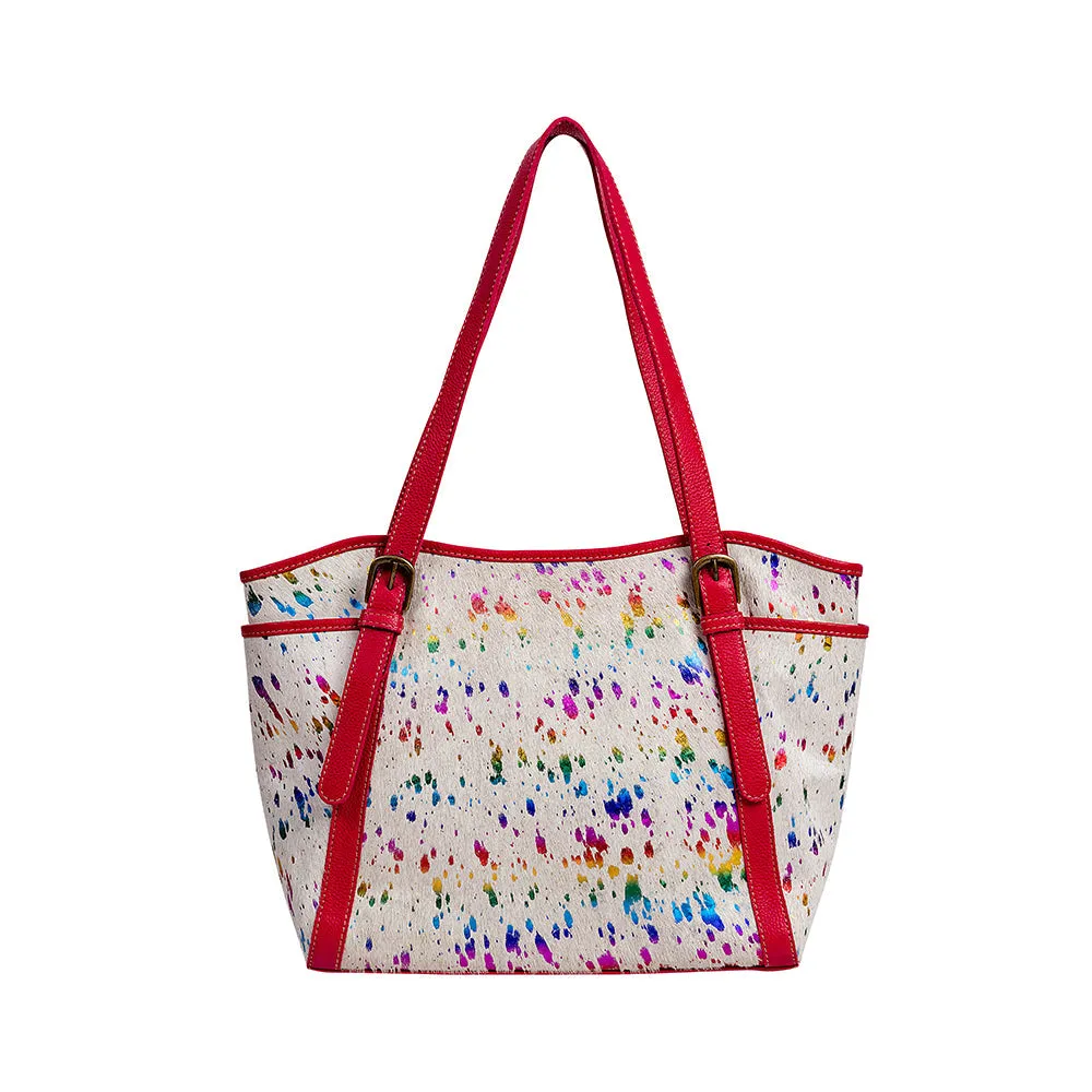 Rojo Ryders Leather & Hairon Bag sold by Myra Bag