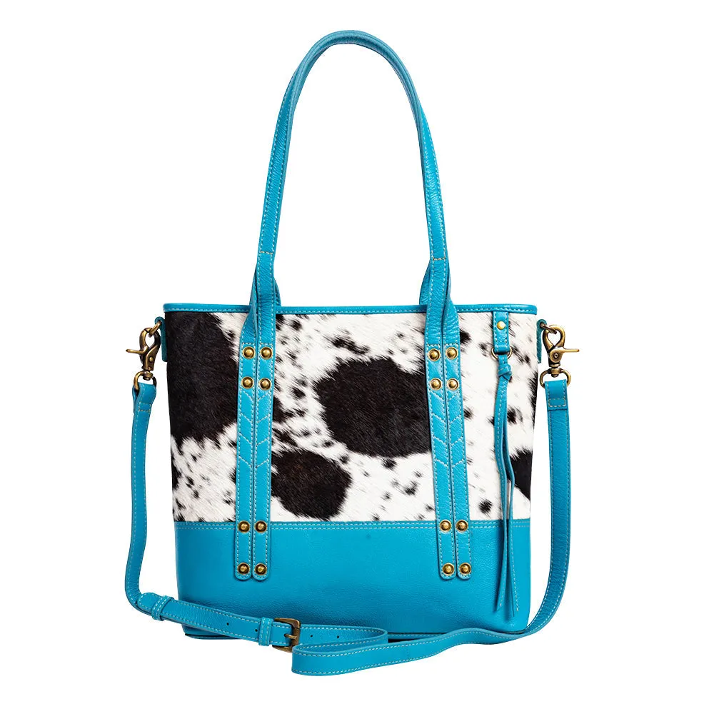 Blue Ridge Carolina Canvas & Hairon Handbag sold by Myra Bag