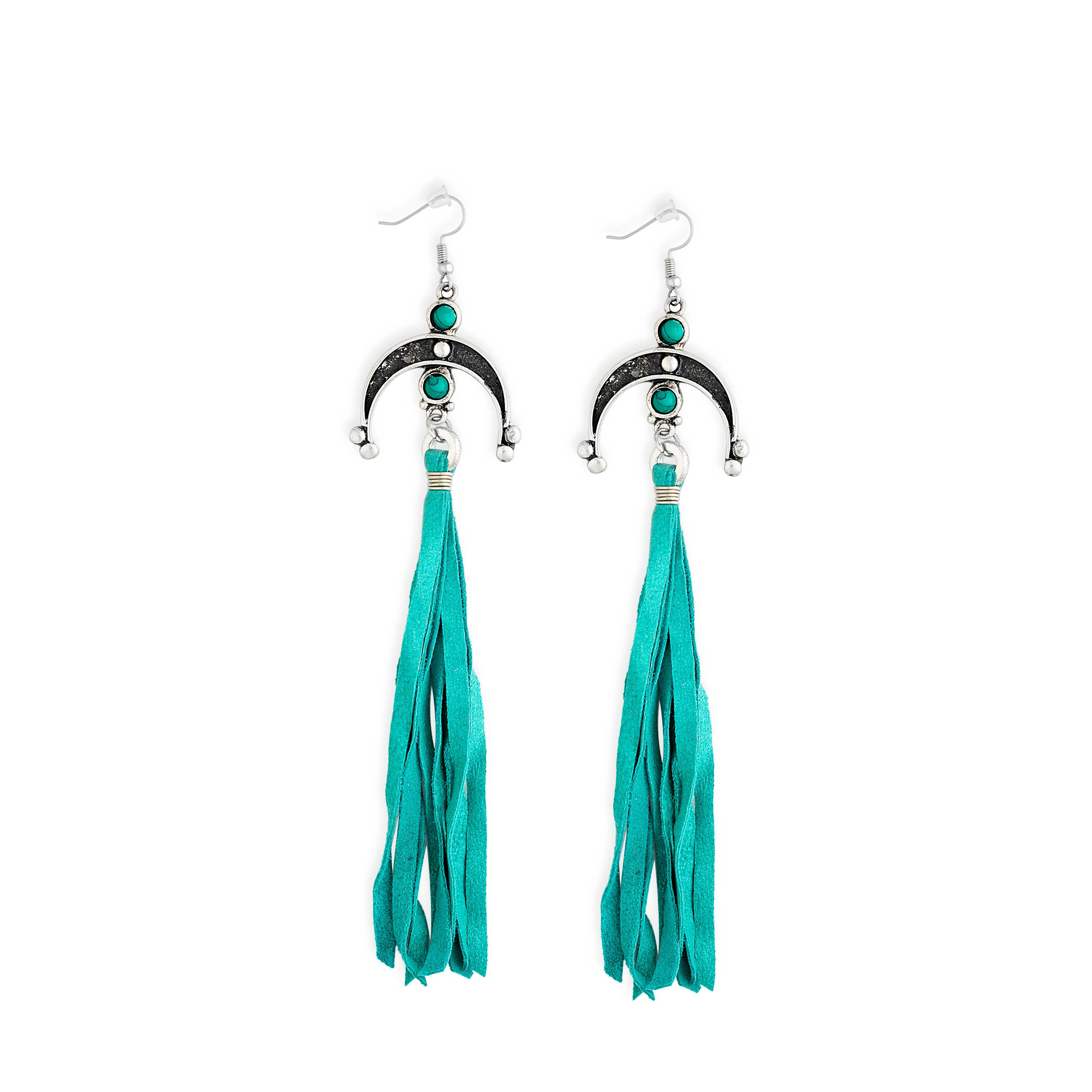 Moon Empress Fringe Earrings sold by Myra Bag