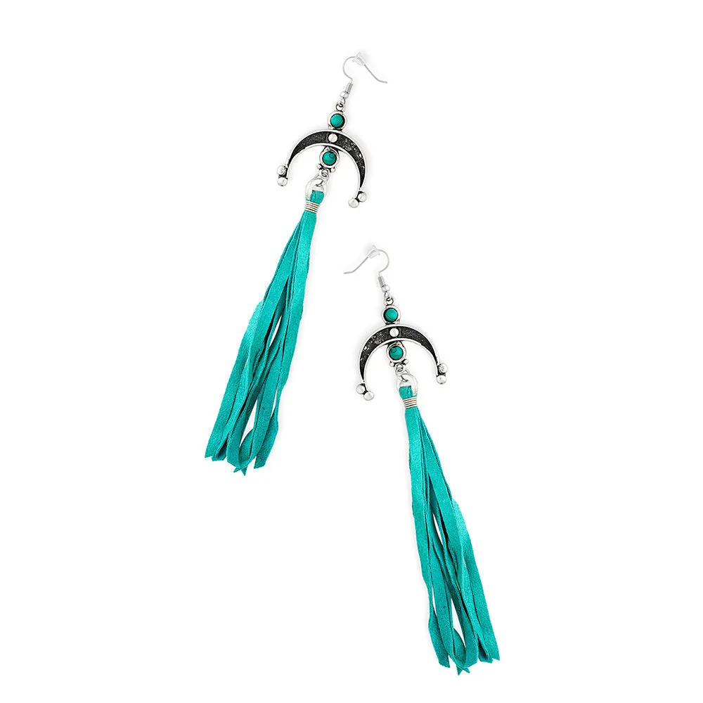 Moon Empress Fringe Earrings sold by Myra Bag product image thumbnail 2