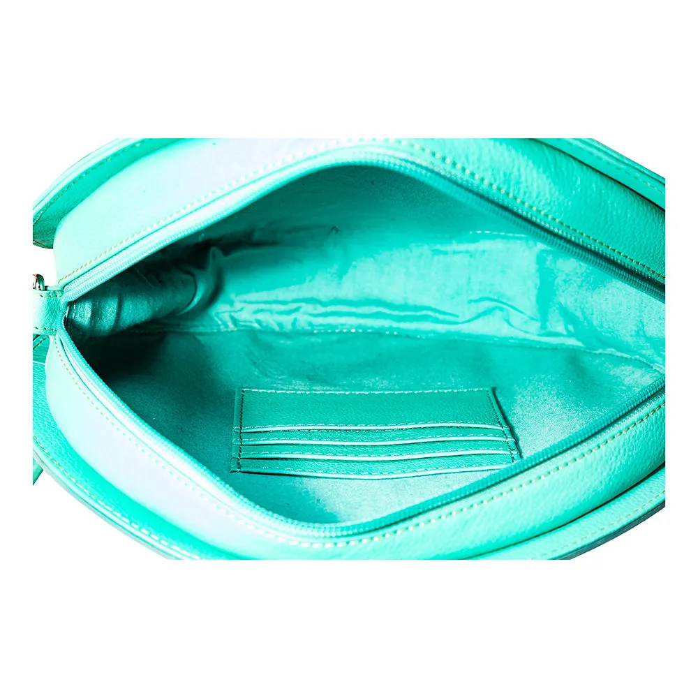 Cimarron Bluff Hand-tooled Round Bag sold by Myra Bag product image thumbnail 4