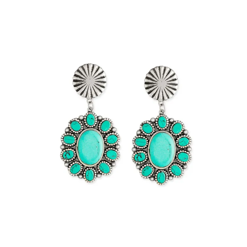 Wioneepi Trail Turquoise Earrings sold by Myra Bag