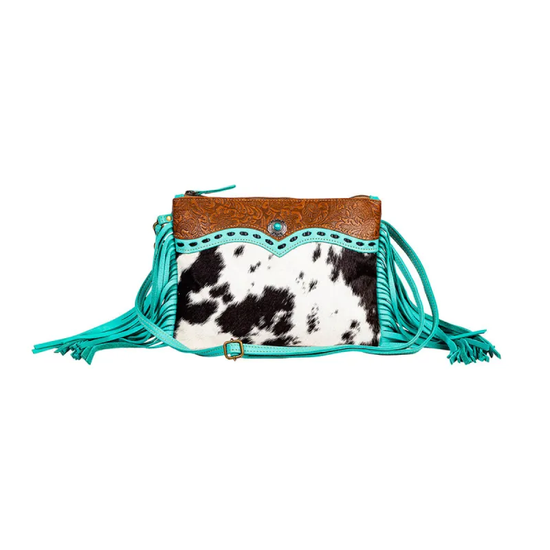 Stellona Canyon Fringe Hairon Bag sold by Myra Bag