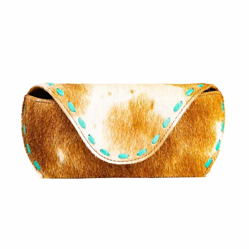 Vista Mesa Sun glasses Case in Caramel sold by Myra Bag